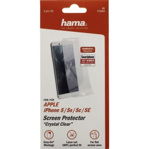 HAMA SCREEN PROTECTOR FOR APPLE IPHONE 5/5C/5S, 2 PIECES