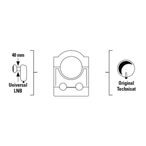 HAMA UNIVERSAL LNB ADAPTER FOR TECHNISAT SAT ANTENNAS