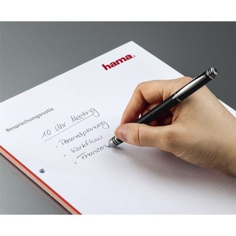 HAMA 3IN1 STYLUS WITH LASER POINTER AND BALLPOINT PEN, BLACK