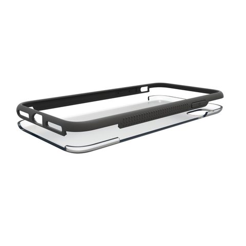 HAMA FRAME COVER FOR APPLE IPHONE XR, TRANSPARENT/GREY