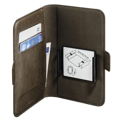 HAMA SMART MOVE BOOKLET CASE, SIZE L (4.0 - 4.5"), TAUPE