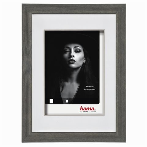 HAMA RÁMEČEK DŘEVĚNÝ DANA, KAMENNÁ ŠEDÁ, 24 X 30 CM