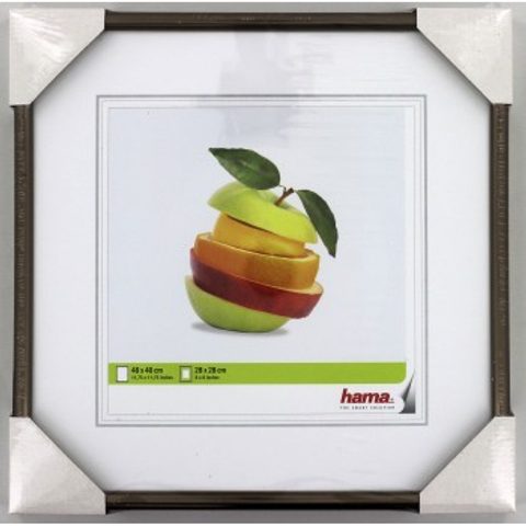 HAMA RÁMEČEK PLASTOVÝ SEVILLA, ŠEDÁ MATNÁ, 40X40 CM