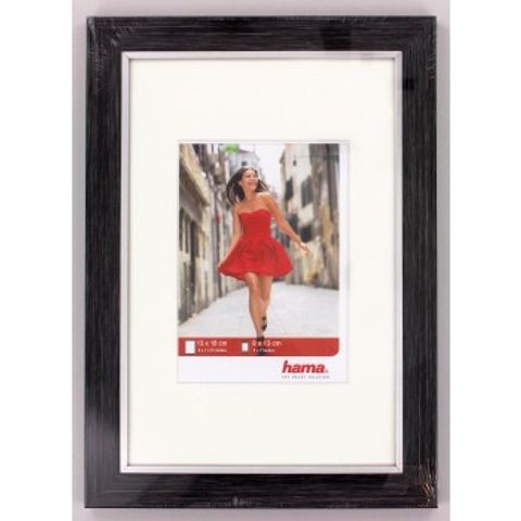 HAMA RÁMEČEK PLASTOVÝ PORTO, ANTRACITOVÁ, 13X18 CM