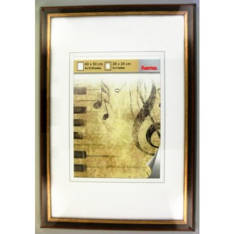 HAMA RÁMEČEK DŘEVĚNÝ IDAHO, HNĚDÁ, 40X50 CM