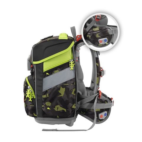 ŠKOLNÍ AKTOVKA E- SPACE-5-DÍLNÝ SET, STEP BY STEP S ELEKTRONICKY NASTAVITELNÝM BEDERÁKEM, PANTER