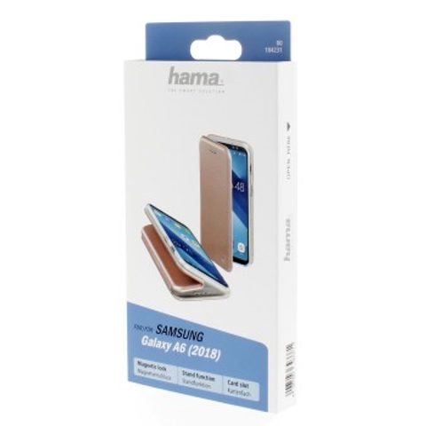 HAMA CURVE BOOKLET FOR SAMSUNG GALAXY A6 (2018), ROSE GOLD