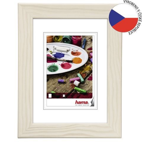 HAMA RÁMEČEK DŘEVĚNÝ RIGA, BÍLÝ, 30X45CM