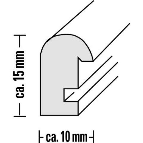 HAMA 1148 RÁMEČEK DŘEVĚNÝ OREGON, HNĚDÝ, 15X21CM