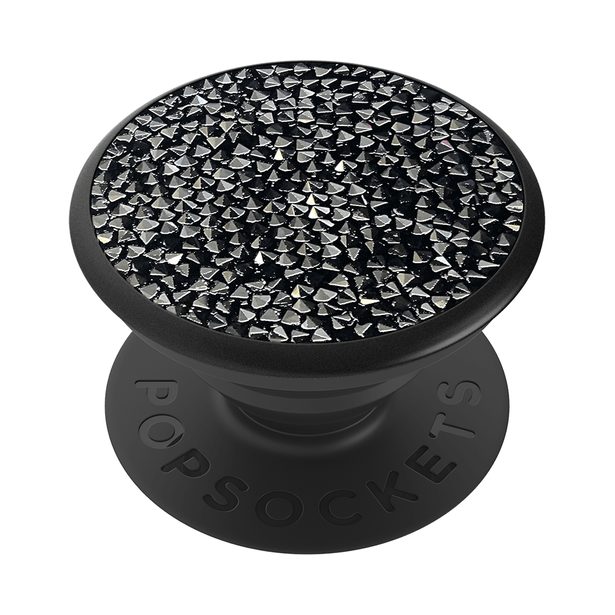 PopSockets PopGrip Gen.2, Swarovski Black Crystal, černé Swarovski krystaly