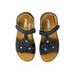 Dívčí letní boty, sandály IMAC - Tmavě modré květinky