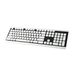 HAMA KLÁVESNICE COVO, VODĚODOLNÁ, KABELOVÁ, ČERNÁ/BÍLÁ - KLÁVESNICE - PC, MP3, TABLET A MOBIL