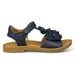 Dívčí letní boty, sandály IMAC - Tmavě modré květinky