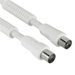HAMA ANTENNA CABLE WITH FERRITE CORES 90 DB, 20 M, WHITE - SAT KÁBLE - AUDIO A TV