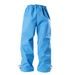 ADELLiNO Softshellové kalhoty podšité fleecem středně modré