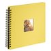 Hama album klasické spirálové FINE ART 28x24 cm, 50 stran, žlutá, černé stránky