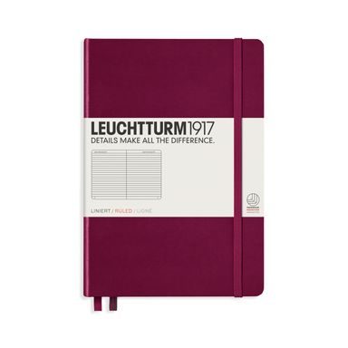 Średni notatnik LEUCHTTURM1917 Medium Hardcover Notebook - A5, twarda okładka, w linie, 251 stron
