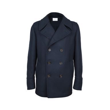 Wełniany peacoat Royal Row - navy