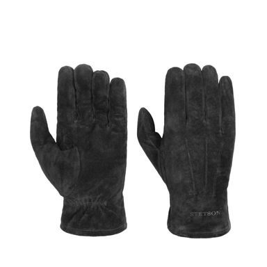 Rękawiczki zimowe ze skóry świńskiej - Black