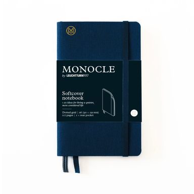 Notatnik kieszonkowy MONOCLE by LEUCHTTURM1917 Pocket Softcover Notebook - A6, miękka okładka, kropki, 117 stron