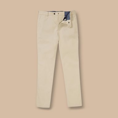 Charles Tyrwhitt Smart Stretch Texture Pants — Mocha