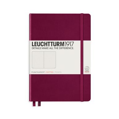 Średni notatnik LEUCHTTURM1917 Medium Hardcover Notebook - A5, twarda okładka, w kropki, 251 stron