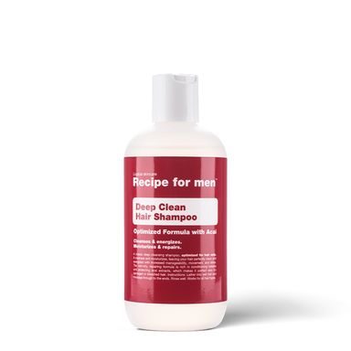 Głęboko oczyszczający szampon do włosów Recipe for Men Deep Cleansing Shampoo (250 ml)
