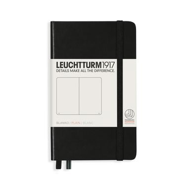 Notatnik kieszonkowy LEUCHTTURM1917 Pocket Hardcover Notebook - A6, twarda okładka, czysty, 187 stron