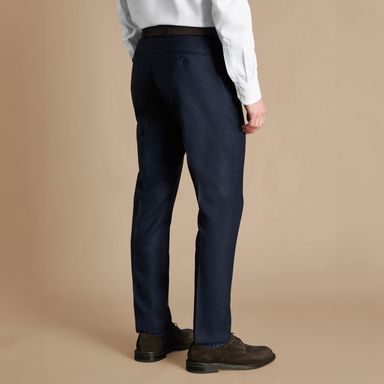 Charles Tyrwhitt Smart Stretch Texture Pants — Mocha