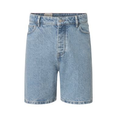 Pantaloni scurți din denim Knowledge Cotton Apparel — Bleached Stonewash