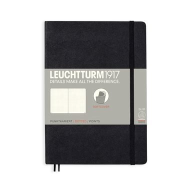 Carnet mediu LEUCHTTURM1917 Medium Softcover Notebook - A5, copertă moale, punctat, 123 pagini