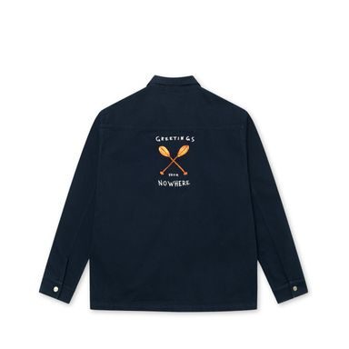 forét Angler Club Overshirt — Navy