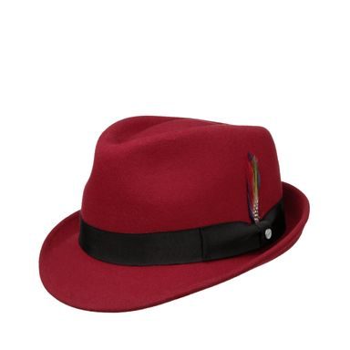 Stetson Trilby Woolfelt — Crimson