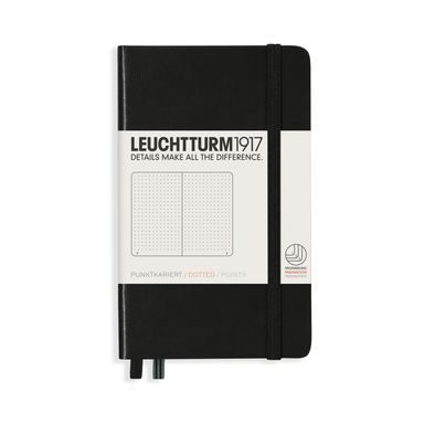 Carnet de buzunar LEUCHTTURM1917 Pocket Hardcover Notebook - A6, copertă tare, punctat, 187 pagini