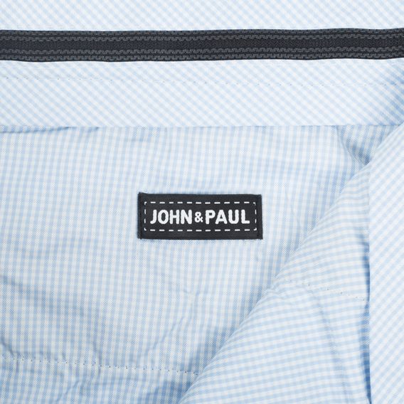 Pantaloni chino confortabili John & Paul - albastru
