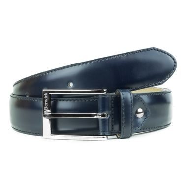 Berwick Blue Leather Belt