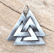 VALKNUT, VIKINSKÝ PŘÍVĚŠEK, ZINEK - VIKINGSKÉ AMULETY