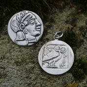 ATHÉNSKÁ TETRADRACHMA, STŘÍBRNÝ PŘÍVĚSEK AG 925 - PŘÍVĚSKY