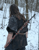 BARBARIAN OBOURUČNÍ OSTRÝ FANTASY MEČ S POCHVOU NA ZÁDA - MEČE - FILMOVÉ, FANTASY, COLD STEEL