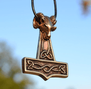 BERAN - MJOLNIR, THOROVO KLADIVO, BRONZ - VIKINGSKÉ AMULETY