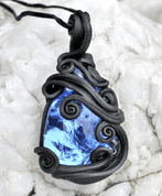 MODRÁ SÍLA - FANTASY AMULET - ŠPERKY S KAMENY, FANTAZIE