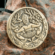 CERNUNNOS, MEDAILON, BRONZ - PŘÍVĚŠKY, NÁHRDELNÍKY