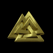 VALKNUT, VIKINSKÝ PŘÍVĚŠEK, 14K ZLATO - ŠPERKY ZE ZLATA