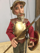 RYTÍŘ DON QUIJOTE, VELKÁ MARIONETA, LOUTKA - LOUTKY, MAŇÁSCI