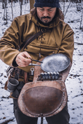 PÁNEV PERUNIKA 23 CM, PÁNVIČKA S VIDLIČKOVOU RUKOJETÍ - BUSHCRAFT