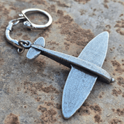 SUPERMARINE SPITFIRE KLÍČENKA, PŘÍVĚSEK LETADLO, ZINEK - VŠECHNY AMULETY, VLASTNÍ VÝROBA