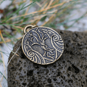 HUGINN A MUNINN, VIKINSKÝ TALISMAN, ZINEK STAROMOSAZ - VŠECHNY AMULETY, VLASTNÍ VÝROBA