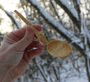 BETULA, VYŘEZÁVANÁ LŽIČKA Z BŘÍZY - DOBOVÉ STOLOVÁNÍ, LŽIČKY