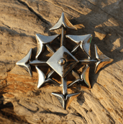 STAR OF CHAOS, HVĚZDA CHAOSU, PŘÍVĚŠEK, BRONZ - DRACI, FANTASY AMULETY