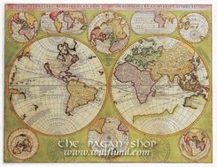 Le Globe Terrestre, historická mapa, faksimile